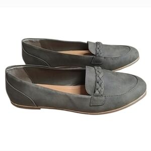 Andiamo Olive Green  Loafers Flats